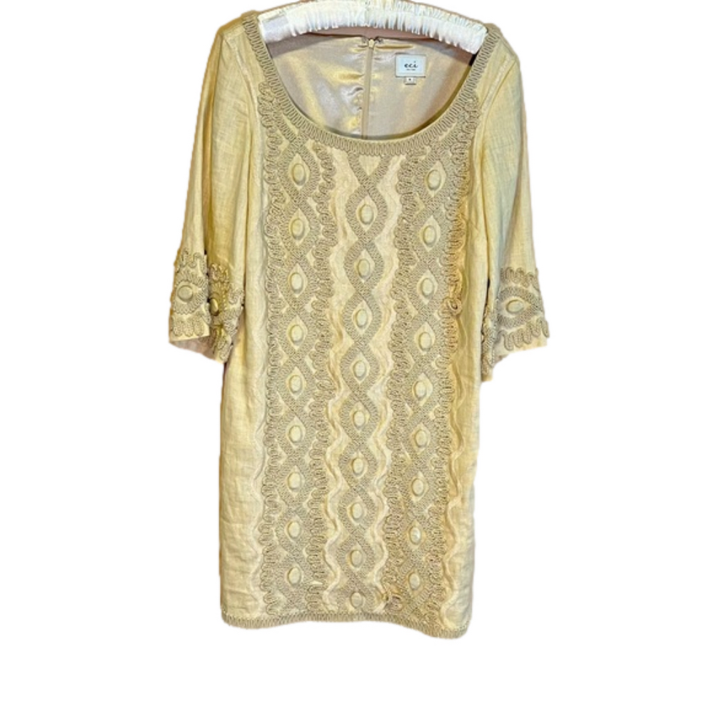 Linen Dress with Beautiful Boho Details